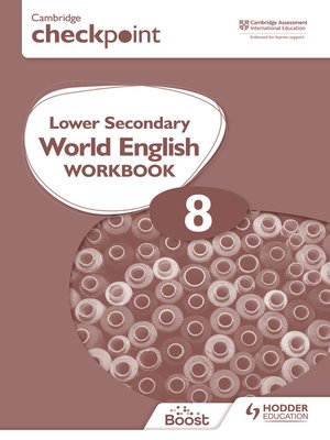 cover image of Cambridge Checkpoint Lower Secondary World English Workbook 8